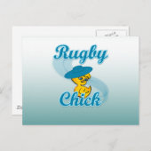 Carte Postale Rugby Chick #3 (Devant / Derrière)
