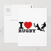 Carte Postale Rugby Designs (Devant / Derrière)