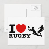 Carte Postale Rugby Designs (Devant / Derrière)
