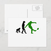 Carte Postale Rugby Kick Evolution (Vert) (Devant / Derrière)