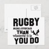 Carte Postale rugby plus génial (Devant / Derrière)