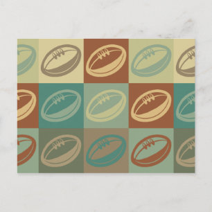 Carte Postale Rugby Pop Art