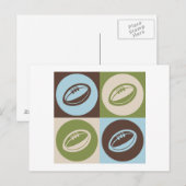 Carte Postale Rugby Pop Art (Devant / Derrière)