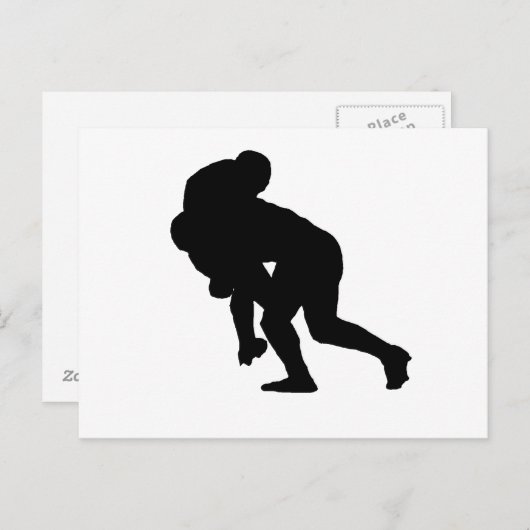 Carte Postale Rugby Tackle (Devant / Derrière)