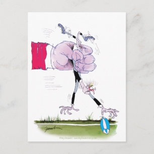 Carte Postale rugby tumble, tony fernandes