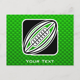 Carte Postale Rugby vert