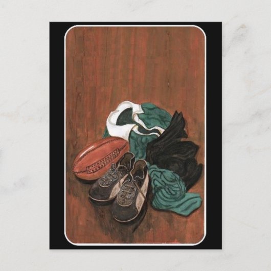 Carte Postale Rugby vintage (Devant)