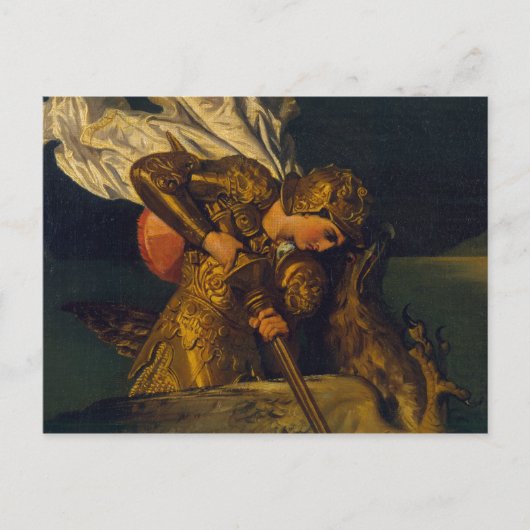 Carte Postale Ruggiero Secourir Angelica (Devant)