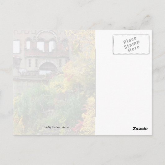 Carte Postale Ruines (Dos)