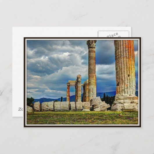 Carte Postale Ruines antiques à Athènes Grèce (Devant / Derrière)