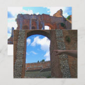 Carte Postale Ruines antiques Taormina, Sicile (Devant / Derrière)