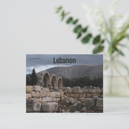 Carte Postale Ruines au Liban (Debout devant)