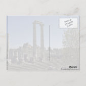 Carte Postale Ruines Cassées De Style Grec (Dos)