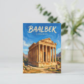Carte Postale Ruines de Baalbek Liban (Debout devant)