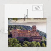 Carte Postale Ruines de châteaux célèbres, Heidelberg, Allemagne (Devant / Derrière)