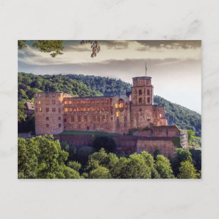 Carte Postale Ruines de châteaux célèbres, Heidelberg, Allemagne