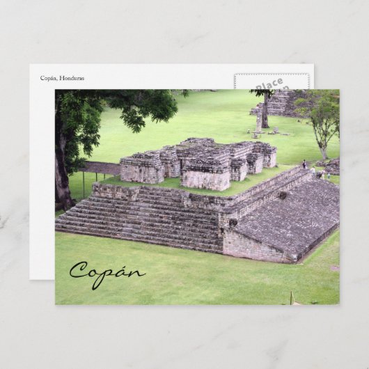 Carte Postale ruines de copán (Devant / Derrière)