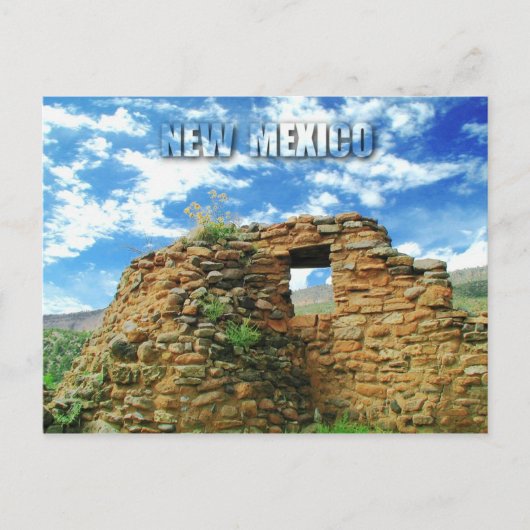 Carte Postale Ruines de Jemez Pueblo, Monument d'État de Jemez, (Devant)