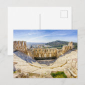 Carte Postale ruines de l'ancien théâtre d'Hérodion Atticus (Devant / Derrière)