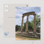 Carte Postale Ruines de Philippeion, Olympia, Grèce. (Devant / Derrière)