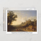 Carte Postale Ruines De Temple En Sicile Par Jacob Philipp Hacke (Devant / Derrière)