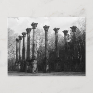Carte Postale Ruines de Windsor noir et blanc Port Gibson MS