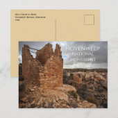 Carte Postale Ruines du groupe Holly, Monument national Hovenwee (Devant / Derrière)