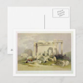 Carte Postale Ruines du Portico oriental du Temple de Baal (Devant / Derrière)