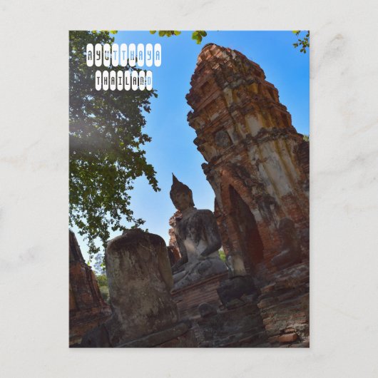 Carte Postale Ruines du royaume d'Ayutthaya (Devant)