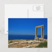 Carte postale Ruines du Temple d'Apollon sur Naxos (Devant / Derrière)
