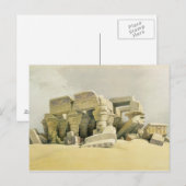 Carte Postale Ruines du Temple de Kom Ombo, de "Egypt and N (Devant / Derrière)