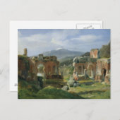 Carte Postale Ruines du Théâtre à Taormina (Devant / Derrière)