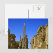 Carte Postale Ruines égyptiennes Karnack (Devant / Derrière)