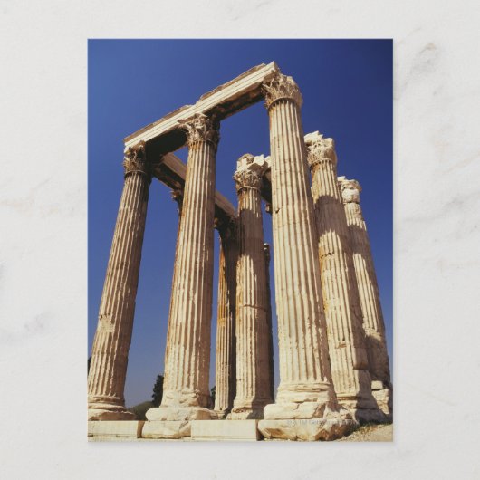 Carte Postale ruines grecques, Athènes, Grèce (Devant)