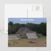 Carte Postale Ruines mayas (Devant / Derrière)