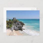Carte Postale Ruines mayas à Tulum Mexique (Devant / Derrière)