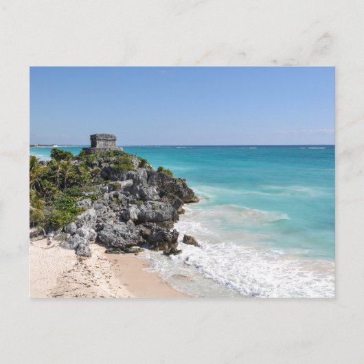 Carte Postale Ruines mayas à Tulum Mexique (Devant)
