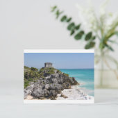 Carte Postale Ruines mayas à Tulum Mexique (Debout devant)