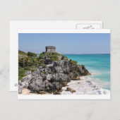 Carte Postale Ruines mayas à Tulum Mexique (Devant / Derrière)