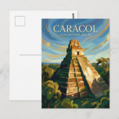 Carte Postale Ruines mayas de Caracol, Belize (Devant / Derrière)