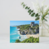 Carte Postale Ruines mayas de Tulum (Debout devant)