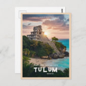 Carte Postale Ruines mayas de Tulum (Devant / Derrière)