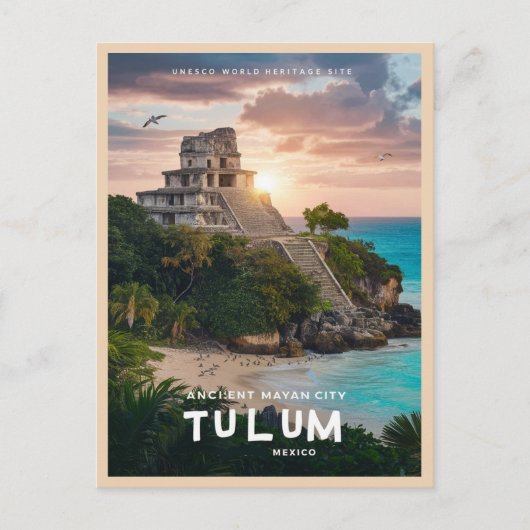 Carte Postale Ruines mayas de Tulum (Devant)