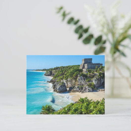 Carte Postale Ruines mayas de Tulum (Debout devant)