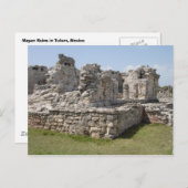 Carte Postale Ruines mayas, Tulum, Mexique (Devant / Derrière)