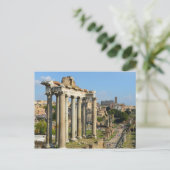 Carte Postale Ruines romaines à Rome Italie (Debout devant)