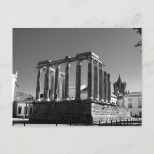 Carte Postale Ruines romaines Evora Portuguais