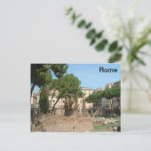 Carte Postale Ruines romaines - Piazza Argentine - Rome (Debout devant)