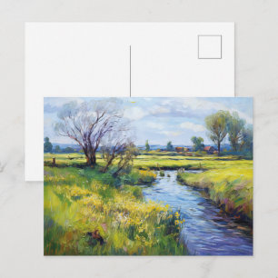 Carte Postale Ruisseau Estival Tranquille dans le Paysage Havell