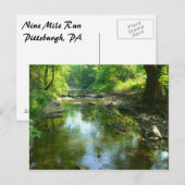 Carte Postale ruisseau près de canard creux (Devant / Derrière)